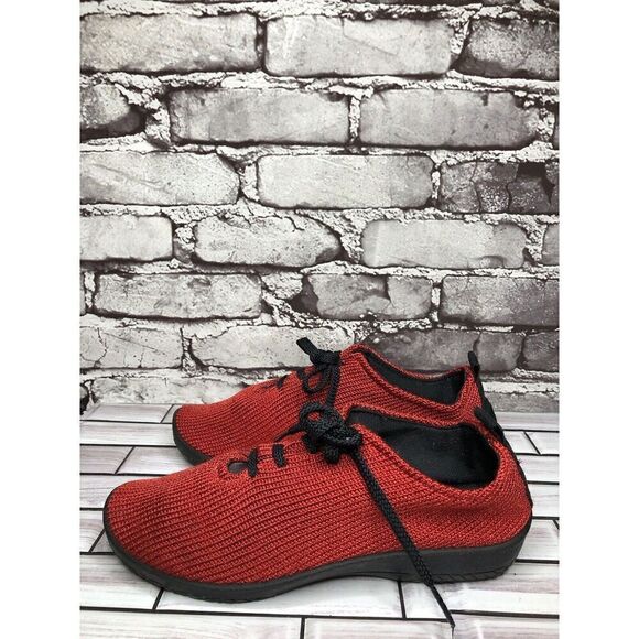 Arcopedico Red Fabric Knit LS Arch Support Sneakers Shoes Women’s Sz 39EU/8M US - Picture 9 of 16